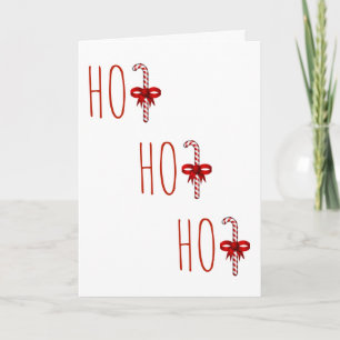 HO HO HO candy canehelgdagkort Helgkort