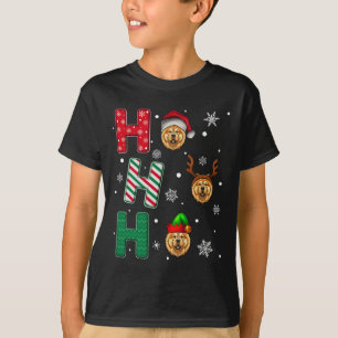 Ho Ho Ho Chow Chow Hund älskare Matching jul El El T Shirt