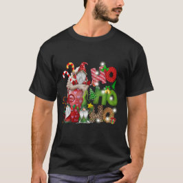Ho Ho Ho Christmas Gnome Ice Cream Lover T Shirt