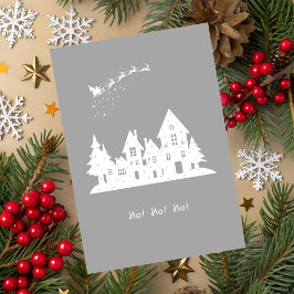 Ho-Ho-Ho Christmas Holiday Card Kort