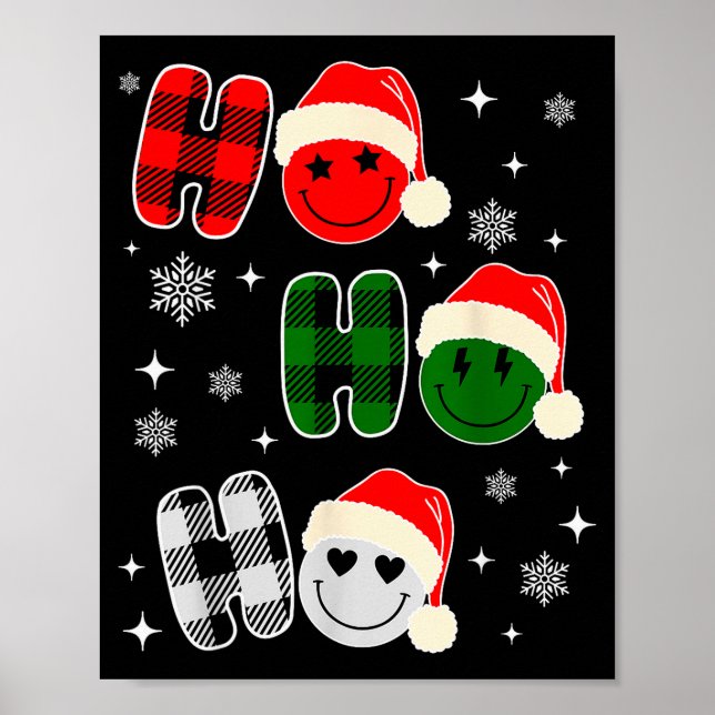 Ho Ho Ho Christmas Pajama For Kids Men Women Xmas  Poster (Framsidan)