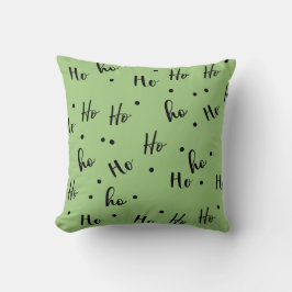 Ho Ho Ho Christmas Red Background Kudde