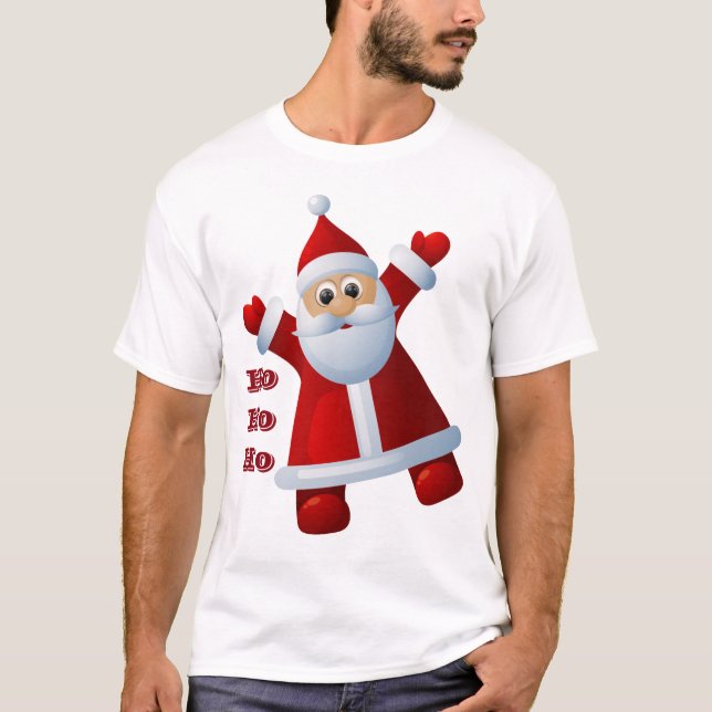 HO! HO! HO! Cute Jultomten God jul Tröja (Framsida)