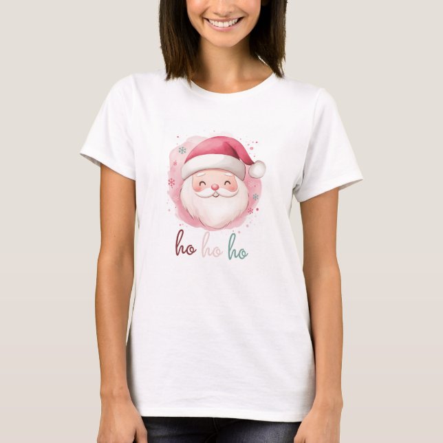 Ho Ho Ho Cute Santa Shirt T (Framsida)