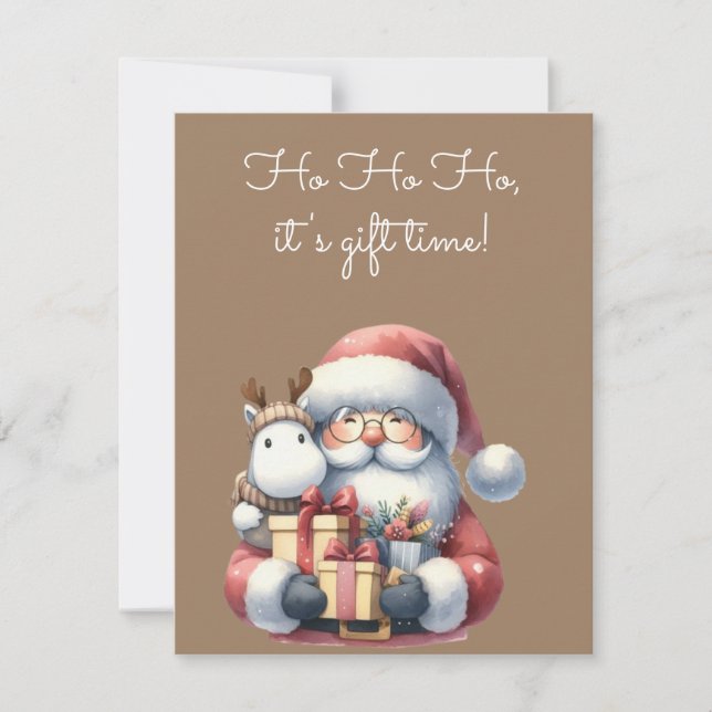🎅🎁 Ho Ho Ho, Det är presenttid! 🎁🎅 Inbjudningar (Framsida)