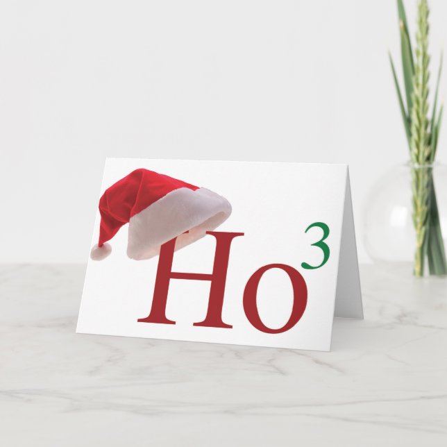 Ho Ho Ho driver 3 god jul till 3rd Helgkort (Framsida)