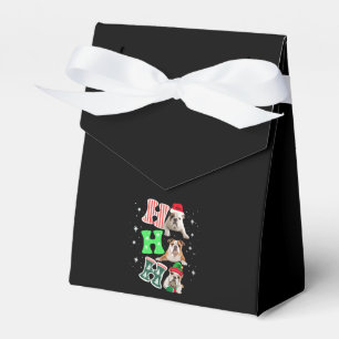 Ho Ho Ho Engelsk Bulldog Santa Ren Jul Presentaskar