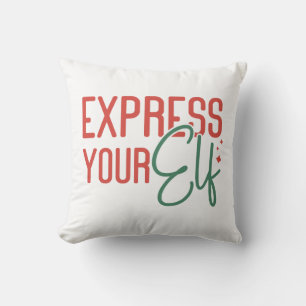 Ho Ho Ho Express Din Elf-jul Kudde