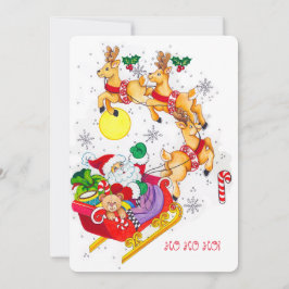 Ho! Ho! Ho! Festinladning Inbjudningar