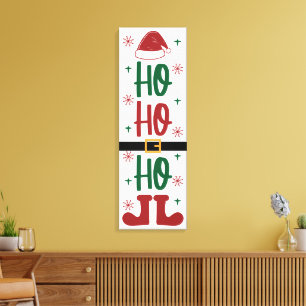 Ho Ho Ho Festive God Helgdag Canvastryck