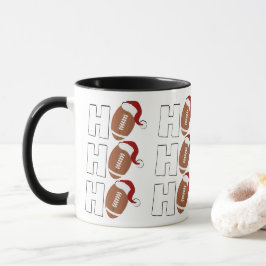 Ho Ho Ho Football | Funny Christmas Season Humor Mugg