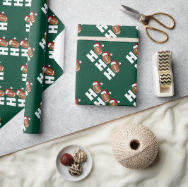Ho Ho Ho Football | Funny Christmas Season Humor Presentpapper