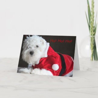 Ho! Ho! Ho! från den Santa hunden Helgkort