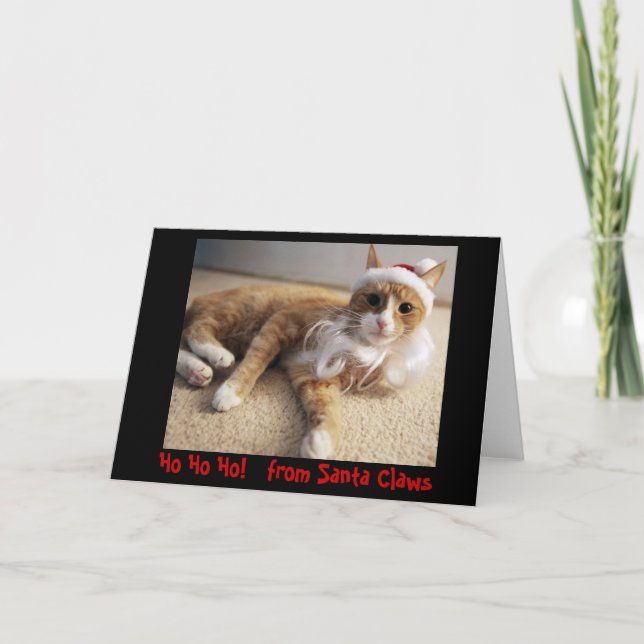 Ho Ho Ho!   från Santa klor Helgkort (Framsida)