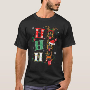 Ho Ho Ho German Shepherd Hundar Julafton Outfit Ch T Shirt