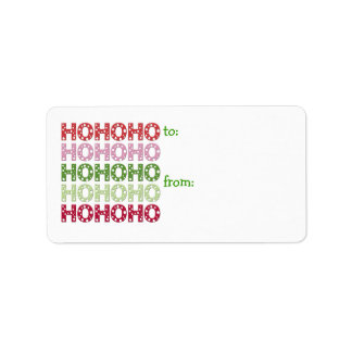 Ho Ho Ho Gift Märkre Adressetikett