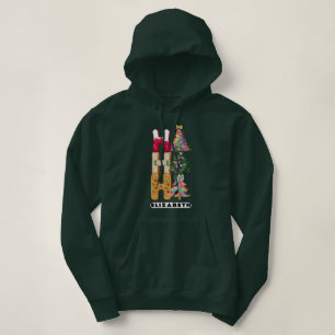 Ho Ho Ho Glitter Coquette Jul Djup Skog T Shirt