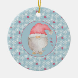 Ho Ho Ho Gnome 1:a julen som Big Sister-foto Julgransprydnad Keramik
