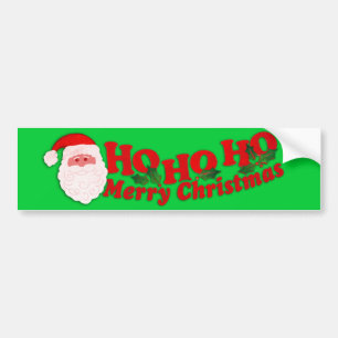 "Ho Ho Ho God jul", grovbilsstötfångare Bildekal