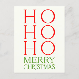 Ho Ho Ho God jul Helg Vykort
