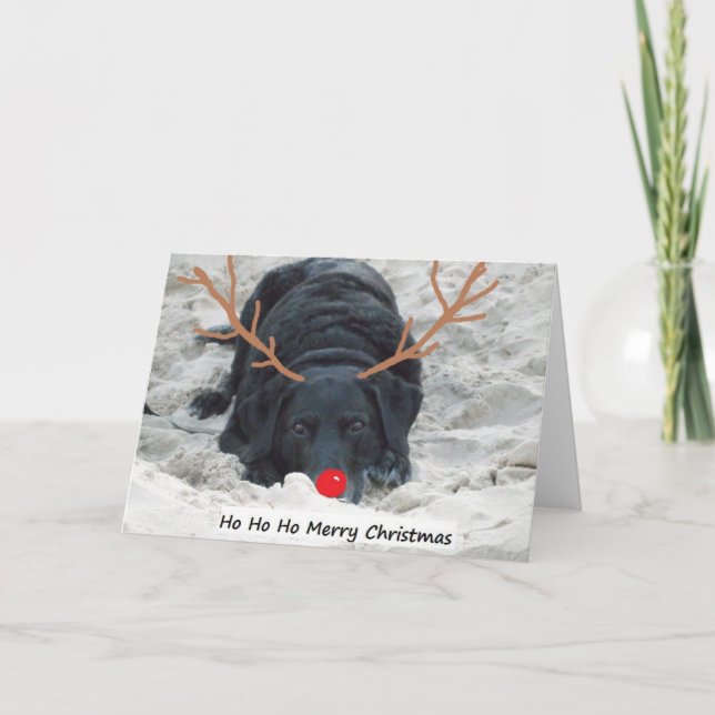 Ho Ho Ho god jul Helgkort (Framsida)