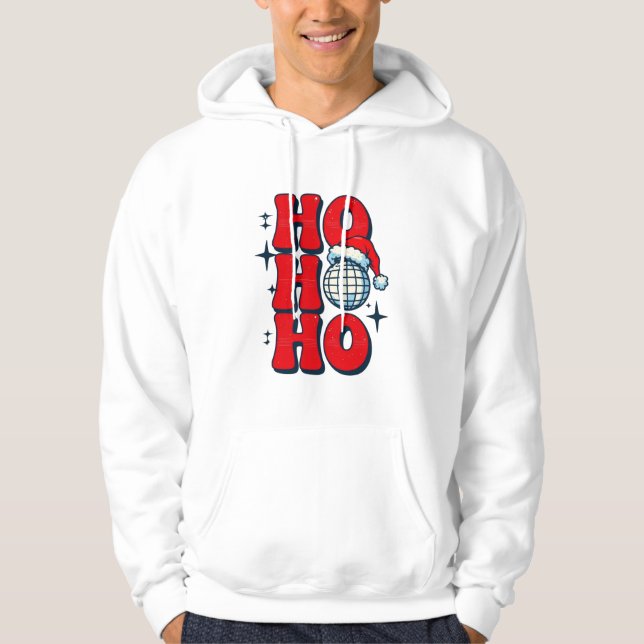 Ho ho ho god jul hoodie (Framsida)