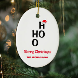 Ho Ho Ho: God jul Julgransprydnad Keramik