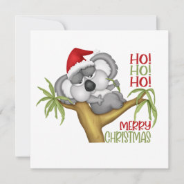 Ho Ho Ho God jul Koala Julkort