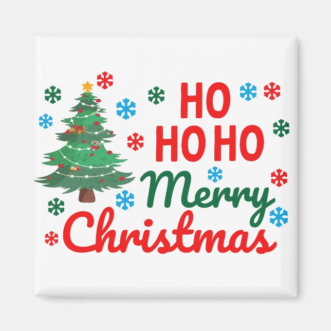 HO HO HO  GOD JUL MAGNET (Framsidan)