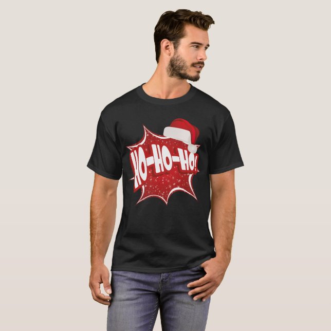 Ho Ho Ho | God Jul - Modern T Shirt (Hel framsida)