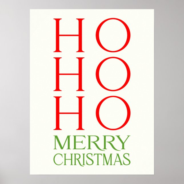 Ho Ho Ho God Jul Poster (Framsidan)