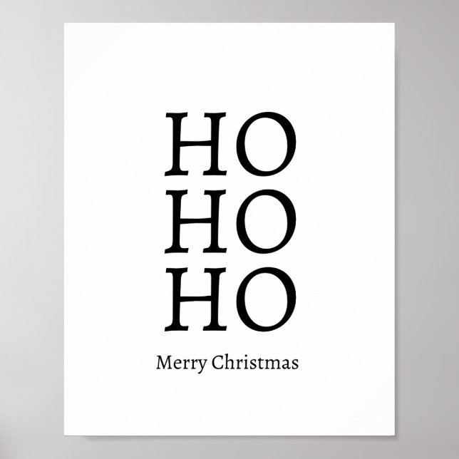 HO HO HO God jul Poster (Framsidan)