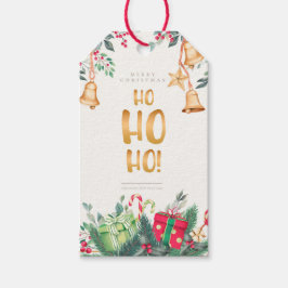 Ho Ho Ho God jul Presentetikett