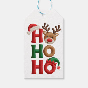 Ho Ho Ho God Jul Presentetikett