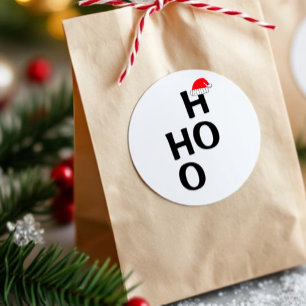 Ho Ho Ho: God jul Runt Klistermärke