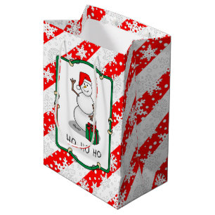 Ho Ho Ho God jul Santa Cute Snögubbe