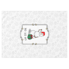 Ho Ho Ho God jul Santa Cute Snögubbe