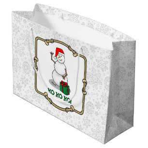 Ho Ho Ho God jul Santa Cute Snögubbe
