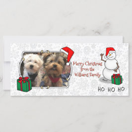 Ho Ho Ho God jul Santa Cute Snögubbe