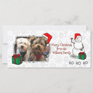 Ho Ho Ho God jul Santa Cute Snögubbe
