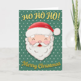 Ho Ho Ho God jul Santa Helgkort