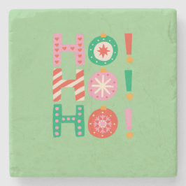 HO HO HO GOD JUL SÄSONG GIFT STENUNDERLÄGG