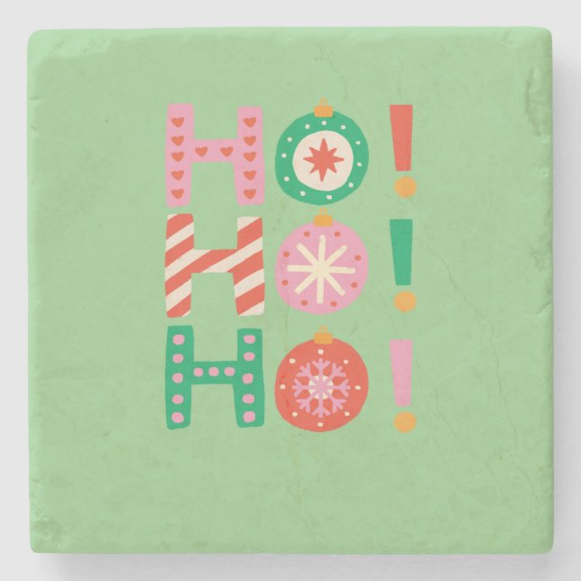 HO HO HO GOD JUL SÄSONG GIFT STENUNDERLÄGG (Framsidan)