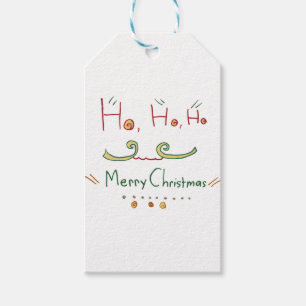 HO HO HO god julgåvamärkre Presentetikett