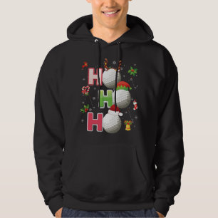 Ho Ho Ho Golf Boll jultomten Elf Reindeer Me Hoodie