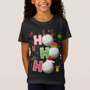 Ho Ho Ho Golf Boll jultomten Elf Reindeer Me T Shirt