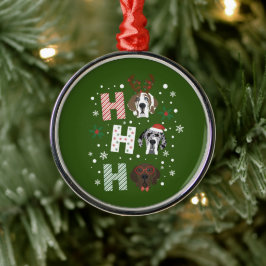 Ho Ho Ho Great dane God jul Julgransprydnad Metall