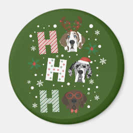 Ho Ho Ho Great dane God jul Magnet