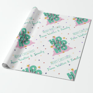 Ho Ho Ho Grön företags julpresent Presentpapper