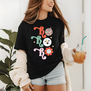 Ho Ho Ho Groovy Disco Retro jul T Shirt